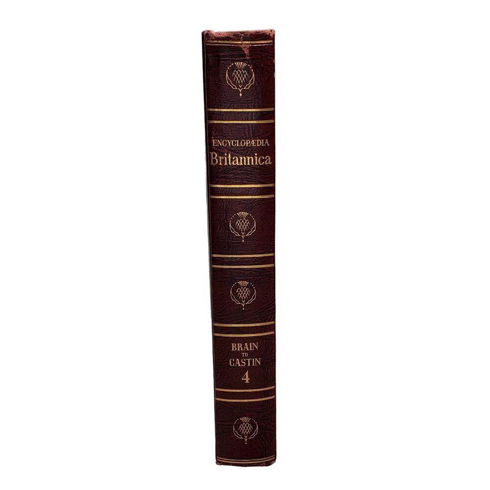 1959 Edition Encyclopedia Britannica Vtg HC Volume 4 BRAIN to CASTIN Educational